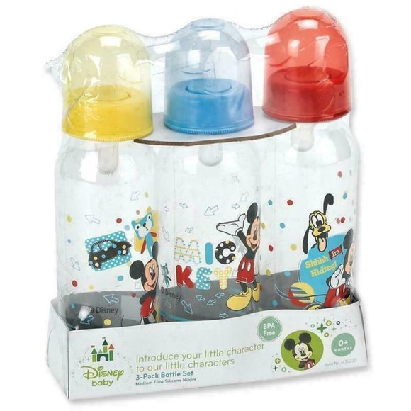 DISNEY Other - Mickey Mouse Three Pack Deluxe 9oz Bottle Set
